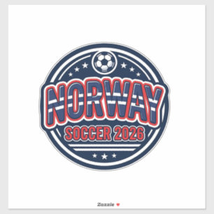 Norway Soccer 2026 Soccer Bold Country Typography