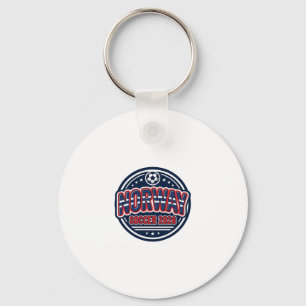 Norway Soccer 2026 Soccer Bold Country Typography Key Ring