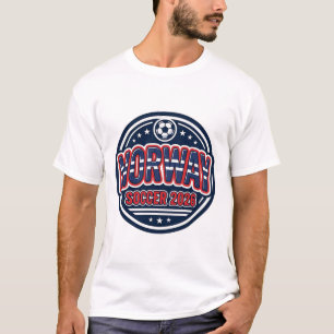 Norway Soccer 2026 Soccer Bold Country Typography T-Shirt
