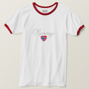 Norway Soccer Heart Pride T-Shirt