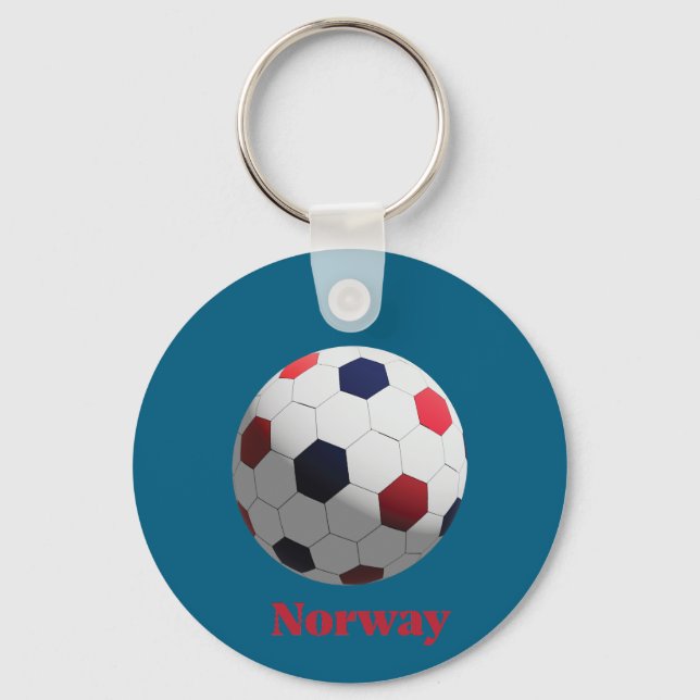 Norway soccer key ring (Front)