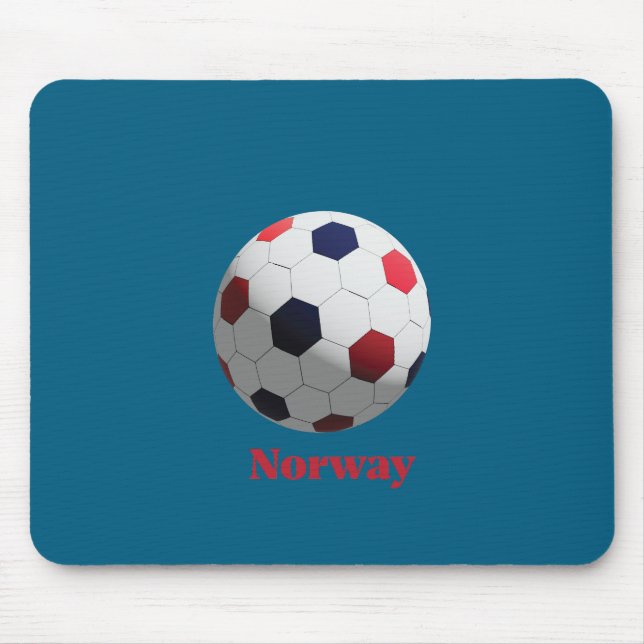 Norway Soccer Mouse Mat (Front)