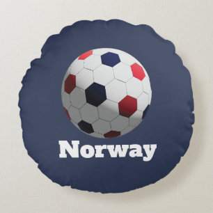 Norway soccer round cushion