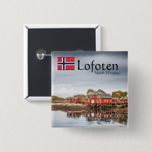 Norway Souvenir 15 Cm Square Badge