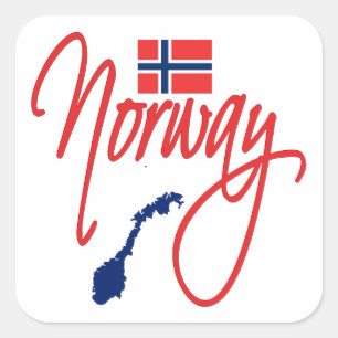 Norway Square Sticker