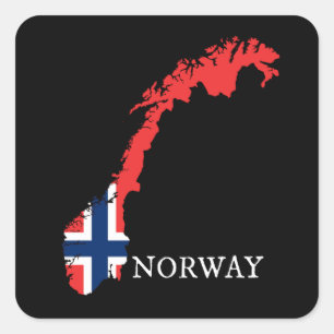 Norway Square Sticker