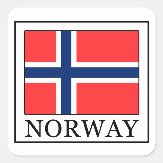 Norway Square Sticker (Front)