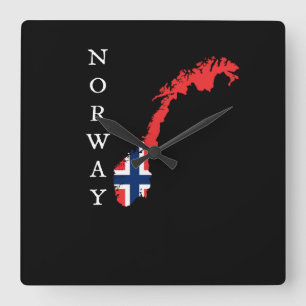 Norway Square Wall Clock
