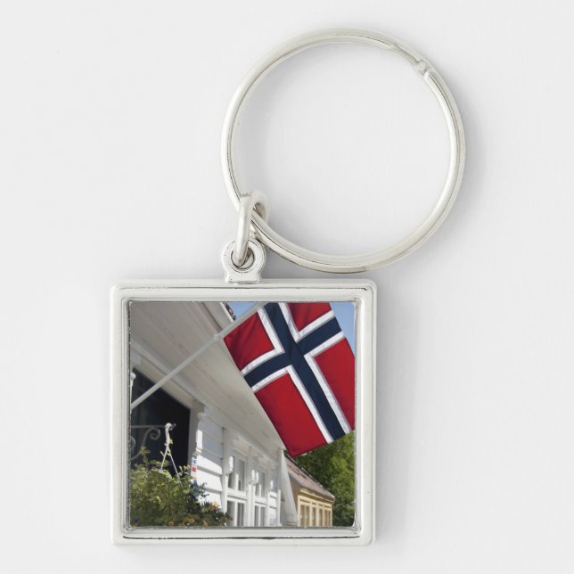 Norway, Stavanger. Historic downtown views. Key Ring (Front)