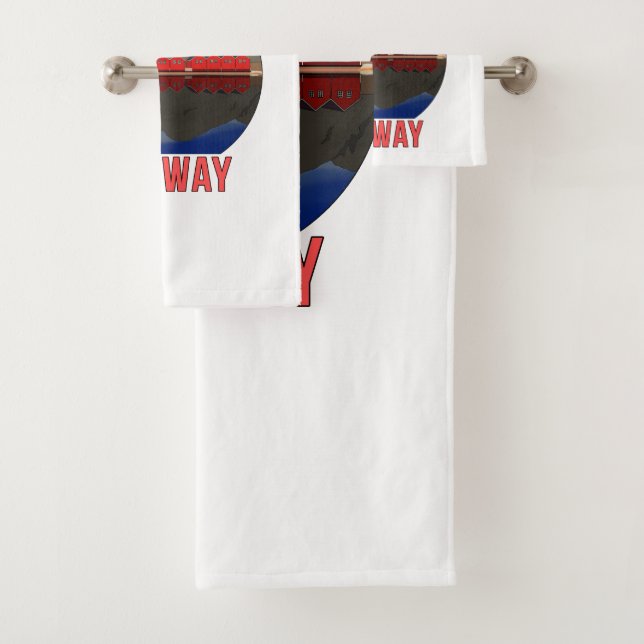 Norway Sunndalsøra Travel Norwegian Bath Towel Set (Insitu)