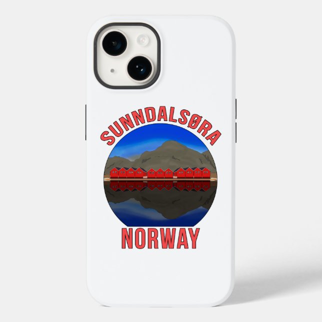 Norway Sunndalsøra Travel Norwegian Case-Mate iPhone Case (Back)
