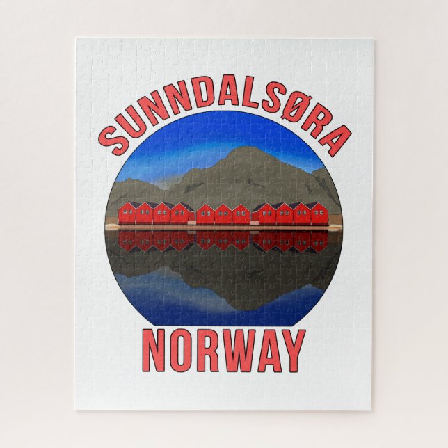 Norway Sunndalsøra Travel Norwegian Jigsaw Puzzle (Vertical)