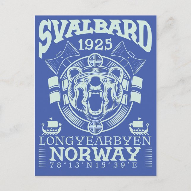 NORWAY SVALBARD LONGYEARBYEN - POLAR BEAR POSTCARD (Front)