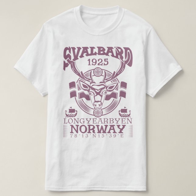 NORWAY SVALBARD LONGYEARBYEN - REINDEER T-Shirt (Design Front)