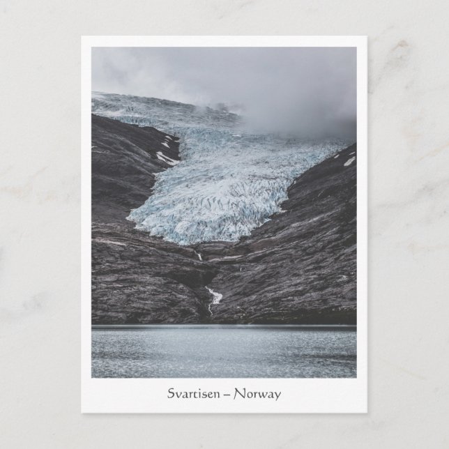 Norway Svartisen Glacier Photo Postcard (Front)