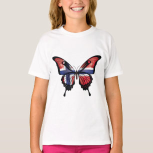 Norway Swallowtail Butterfly Flag T-Shirt