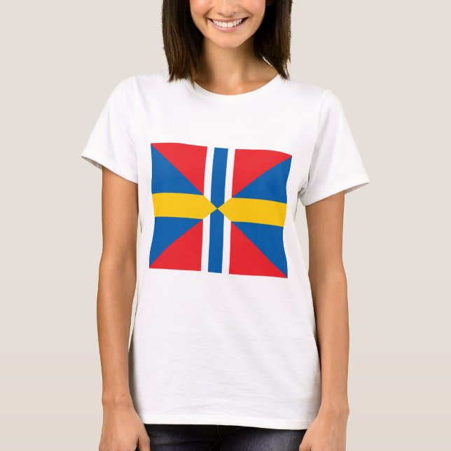 Norway Sweden Union Flag T-Shirt (Front)