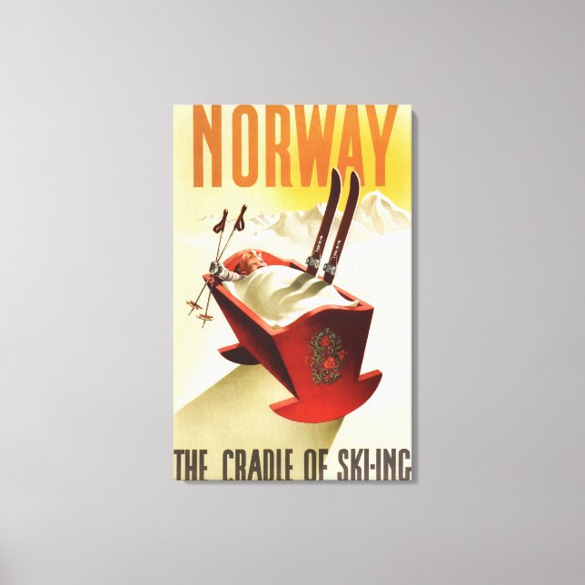 Norway - The Cradle of Skiing Canvas Print (Front)