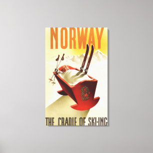 Norway - The Cradle of Skiing Canvas Print