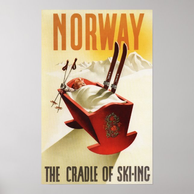 Norway - The Cradle of Skiing Poster (Front)