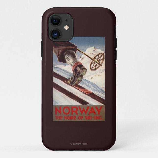 Norway - The Home of Skiing Case-Mate iPhone Case (Back)