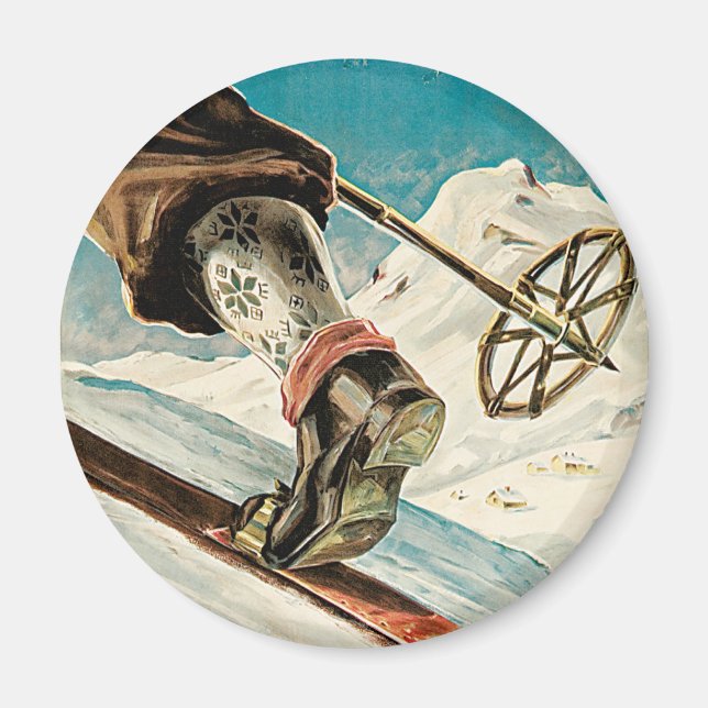 Norway ~ The Home of Skiing Magnet (Front)