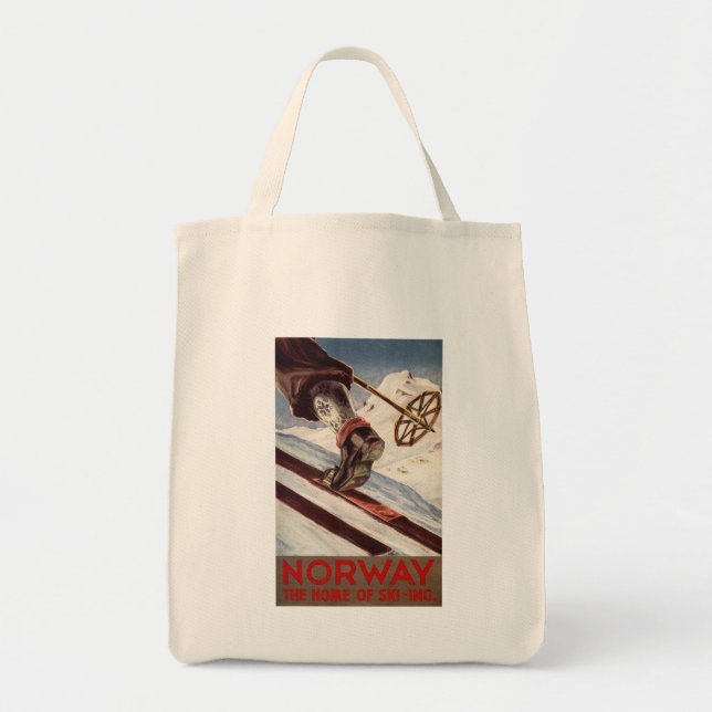 Norway - The Home of Skiing Tote Bag (Front)