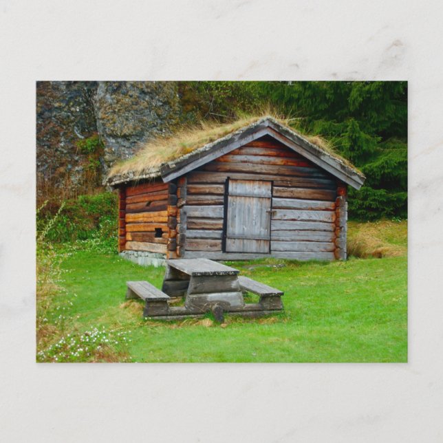 Norway, traditional farmer's hut, high pastures postcard (Front)