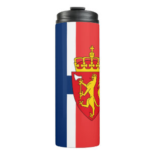 Norway Travel Mug, patriotic Norwegian Flag Thermal Tumbler