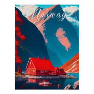 Norway Travel Poster