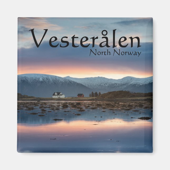 Norway Vesteralen Souvenir Magnet (Front)
