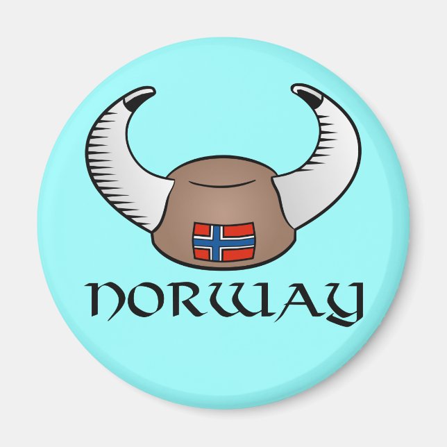 Norway Viking Hat Magnet (Front)