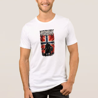 Norway Vikings – Viking Warrior Norway Flag  Tri-Blend Shirt