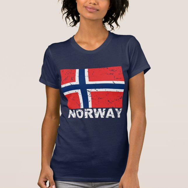 Norway Vintage Flag T-Shirt (Front)