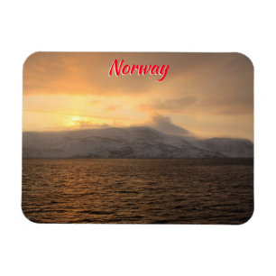 Norway winter coast magnet