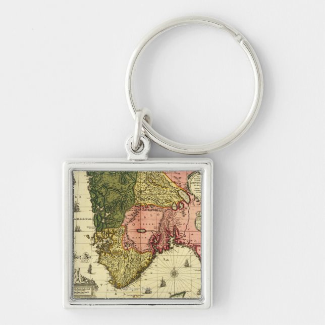NorwayPanoramic MapNorway Key Ring (Front)