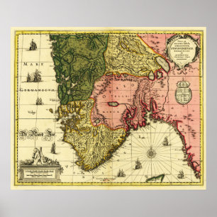 NorwayPanoramic MapNorway Poster