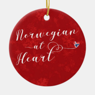 Norwegian At Heart, Christmas Tree Ornament