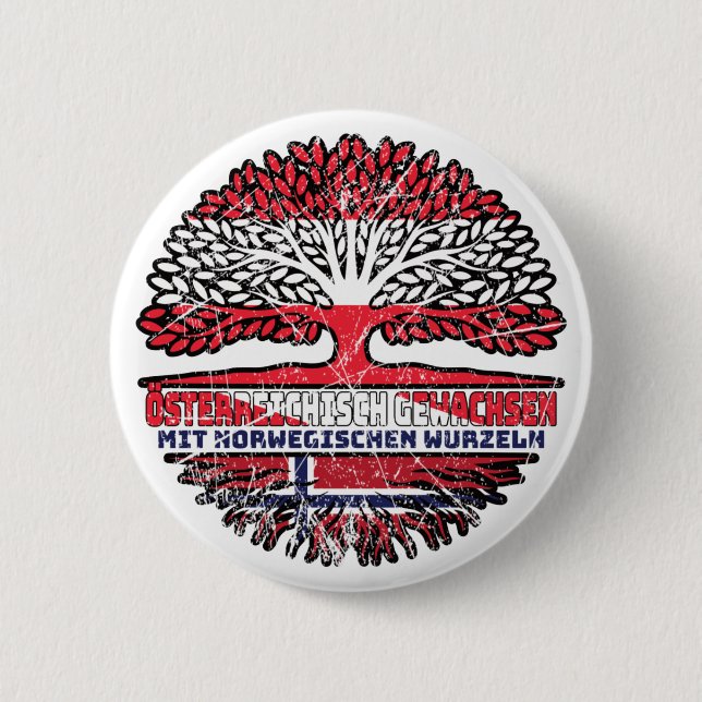 Norwegian Austrian Baum 6 Cm Round Badge (Front)