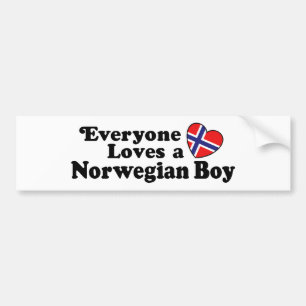 Norwegian Boy Bumper Sticker