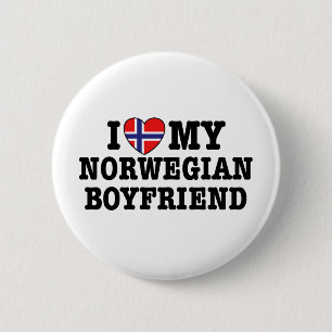 Norwegian Boyfriend 6 Cm Round Badge