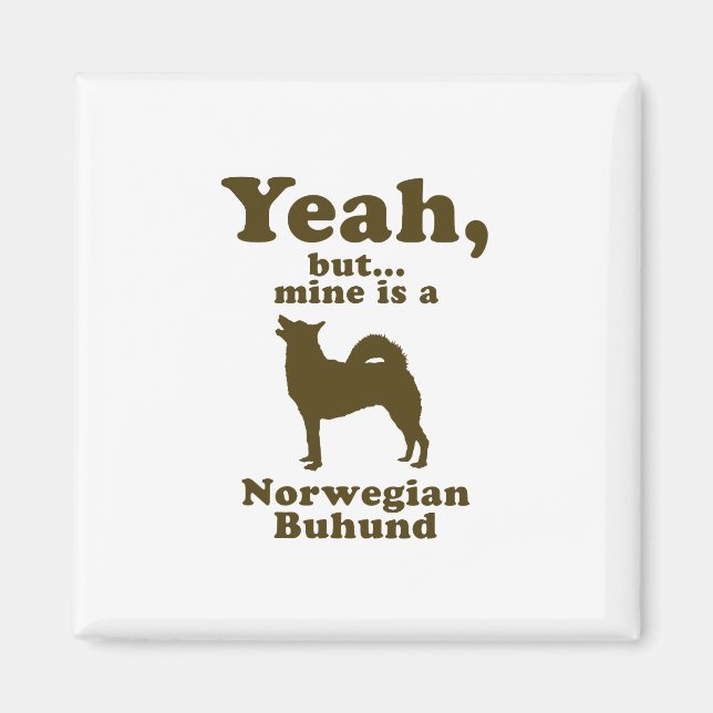 Norwegian Buhund Magnet (Front)