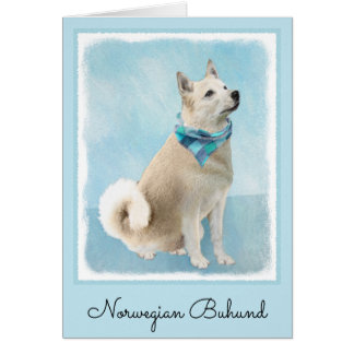 Norwegian Buhund Painting - Cute Original Dog Art