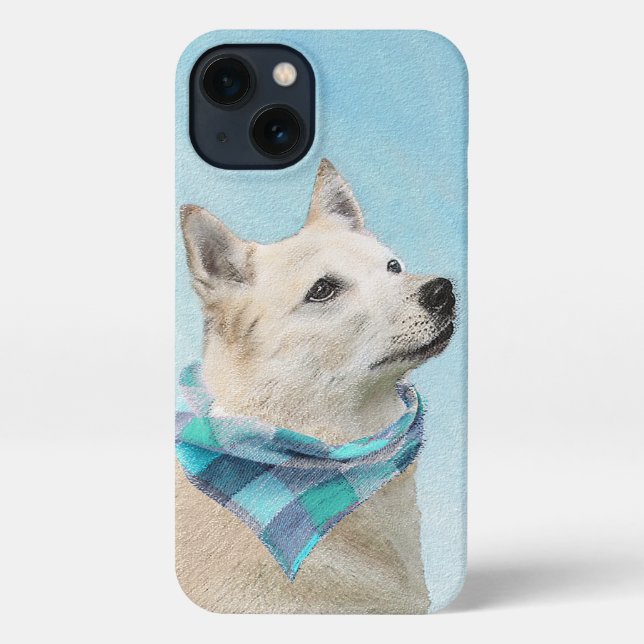Norwegian Buhund Painting - Cute Original Dog Art iPhone Case (Back)