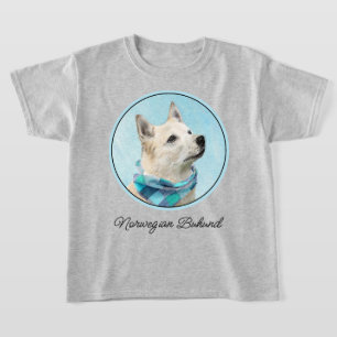 Norwegian Buhund Painting - Cute Original Dog Art T-Shirt