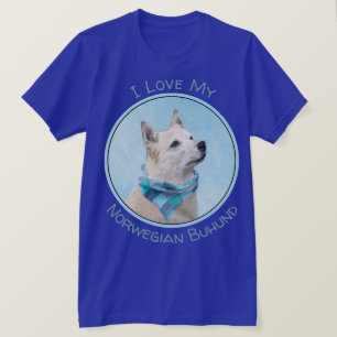 Norwegian Buhund Painting - Cute Original Dog Art T-Shirt