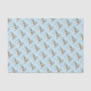 Norwegian Buhund Painting - Cute Original Dog Art Tissue Paper