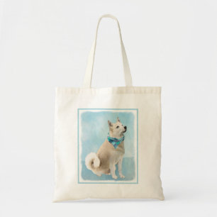 Norwegian Buhund Painting - Cute Original Dog Art Tote Bag