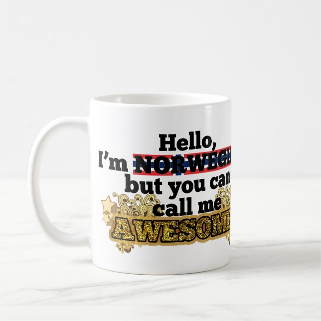 Norwegian, but call me Awesome Coffee Mug (Left)