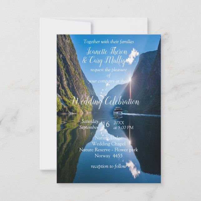 Norwegian Celebrations RSVP Card (Front)